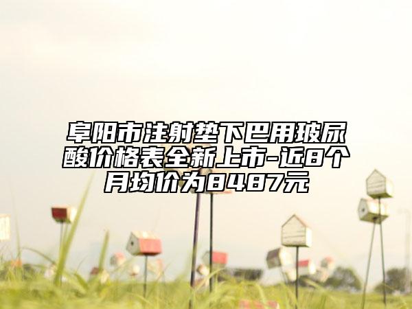 阜陽市注射墊下巴用玻尿酸價格表全新上市-近8個月均價為8487元