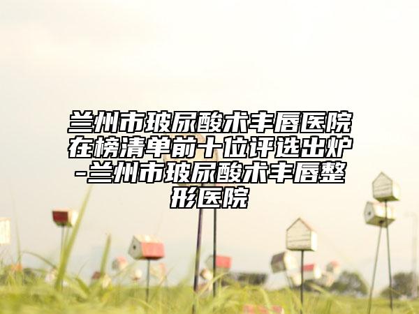 蘭州市玻尿酸術豐唇醫(yī)院在榜清單前十位評選出爐-蘭州市玻尿酸術豐唇整形醫(yī)院