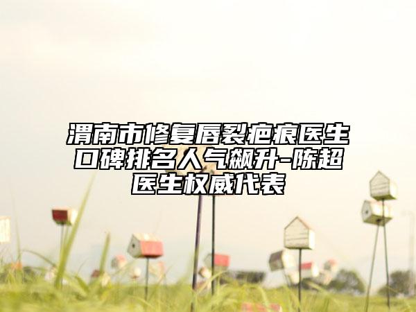 渭南市修復(fù)唇裂疤痕醫(yī)生口碑排名人氣飆升-陳超醫(yī)生權(quán)威代表