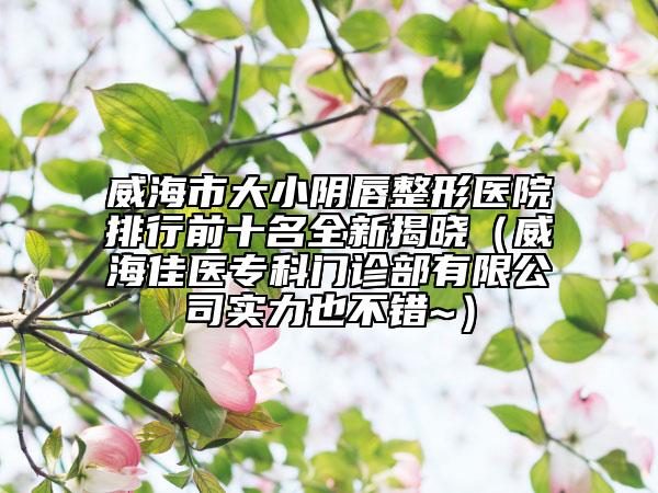 威海市大小陰唇整形醫(yī)院排行前十名全新揭曉（威海佳醫(yī)?？崎T診部有限公司實(shí)力也不錯(cuò)~）