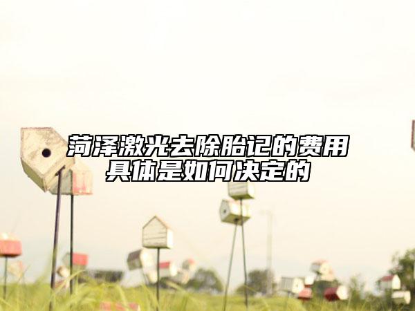 菏澤激光去除胎記的費用具體是如何決定的