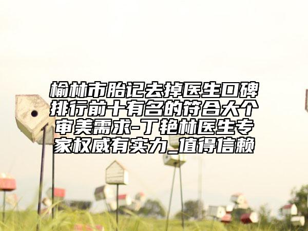 榆林市胎記去掉醫(yī)生口碑排行前十有名的符合大個審美需求-丁艷林醫(yī)生專家權(quán)威有實力_值得信賴
