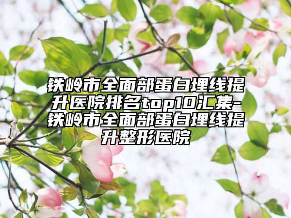 鐵嶺市全面部蛋白埋線提升醫(yī)院排名top10匯集-鐵嶺市全面部蛋白埋線提升整形醫(yī)院