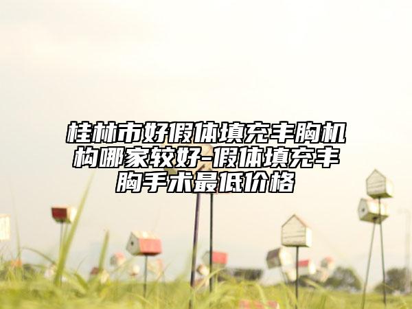 桂林市好假體填充豐胸機構(gòu)哪家較好-假體填充豐胸手術(shù)最低價格