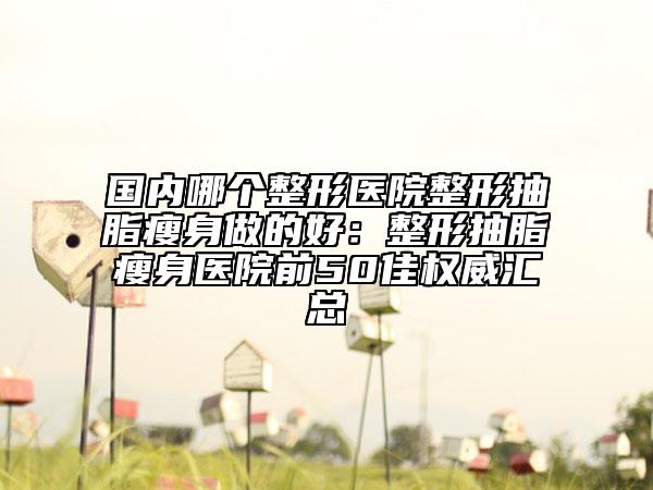 國(guó)內(nèi)哪個(gè)整形醫(yī)院整形抽脂瘦身做的好:整形抽脂瘦身醫(yī)院前50佳權(quán)威匯總