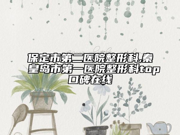 保定市第二醫(yī)院整形科,秦皇島市第一醫(yī)院整形科top口碑在線
