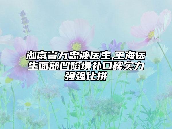 湖南省萬(wàn)忠波醫(yī)生,王海醫(yī)生面部凹陷填補(bǔ)口碑實(shí)力強(qiáng)強(qiáng)比拼