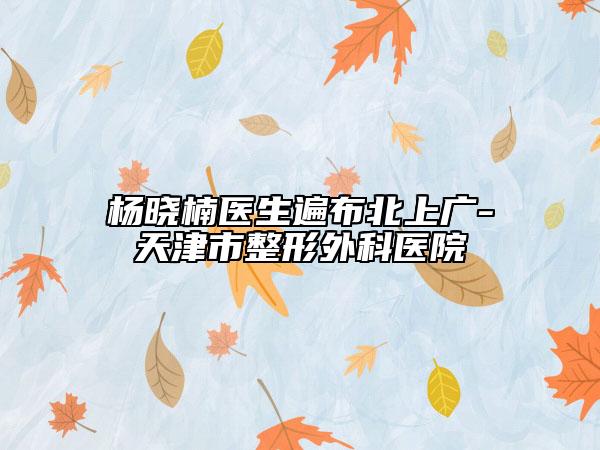 楊曉楠醫(yī)生遍布北上廣-天津市整形外科醫(yī)院