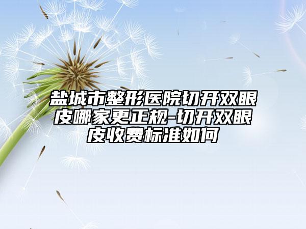 鹽城市整形醫(yī)院切開雙眼皮哪家更正規(guī)-切開雙眼皮收費標(biāo)準(zhǔn)如何