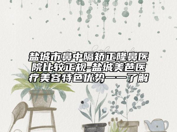 鹽城市鼻中隔矯正隆鼻醫(yī)院比較正規(guī)-鹽城美芭醫(yī)療美容特色優(yōu)勢一一了解