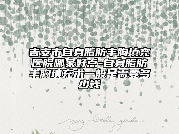 吉安市自身脂肪豐胸填充醫(yī)院哪家好點-自身脂肪豐胸填充術(shù)一般是需要多少錢