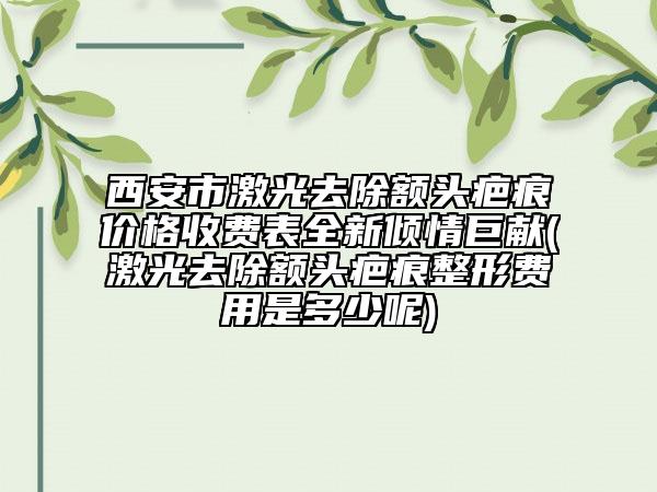 西安市激光去除額頭疤痕價(jià)格收費(fèi)表全新傾情巨獻(xiàn)(激光去除額頭疤痕整形費(fèi)用是多少呢)