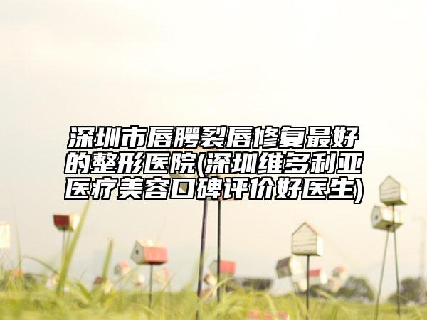 深圳市唇腭裂唇修復(fù)最好的整形醫(yī)院(深圳維多利亞醫(yī)療美容口碑評(píng)價(jià)好醫(yī)生)