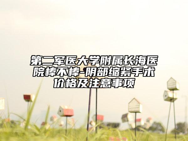 第二軍醫(yī)大學附屬長海醫(yī)院棒不棒-陰部縮緊手術(shù)價格及注意事項