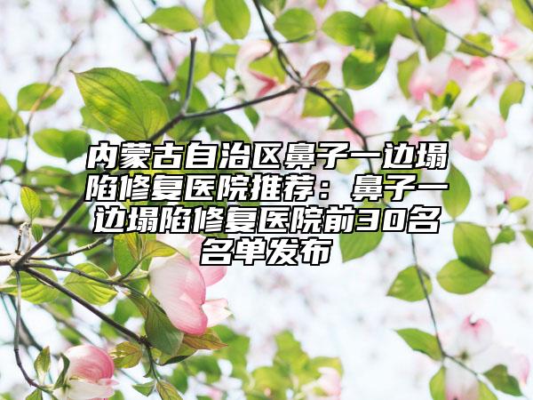 內(nèi)蒙古自治區(qū)鼻子一邊塌陷修復(fù)醫(yī)院推薦：鼻子一邊塌陷修復(fù)醫(yī)院前30名名單發(fā)布