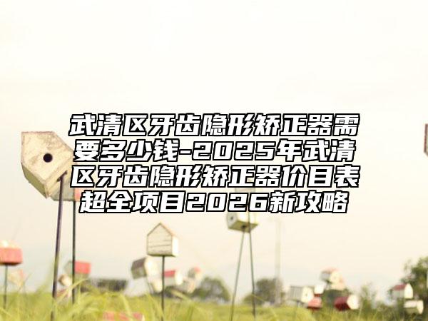武清區(qū)牙齒隱形矯正器需要多少錢-2025年武清區(qū)牙齒隱形矯正器價目表超全項目2026新攻略