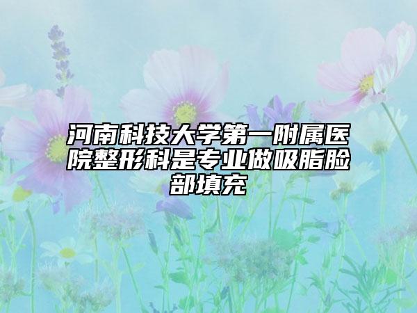 河南科技大學(xué)第一附屬醫(yī)院整形科是專業(yè)做吸脂臉部填充