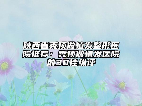 陜西省禿頂做植發(fā)整形醫(yī)院推薦：禿頂做植發(fā)醫(yī)院前30佳縱評