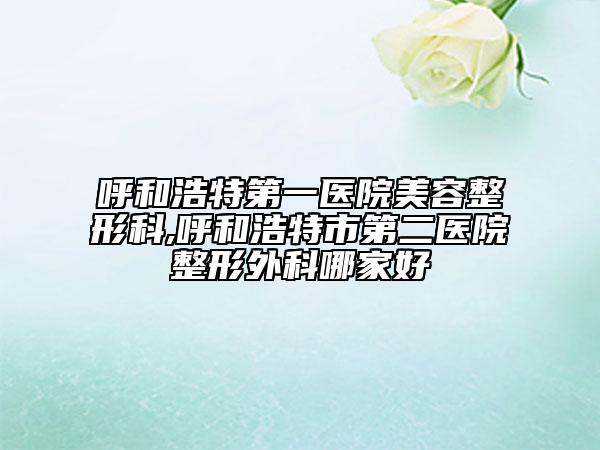 呼和浩特第一醫(yī)院美容整形科,呼和浩特市第二醫(yī)院整形外科哪家好