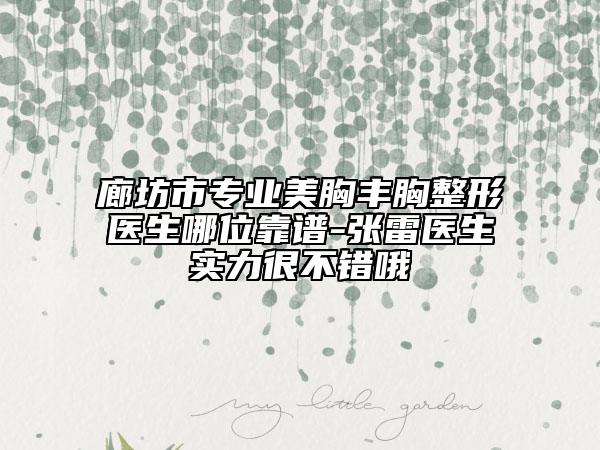 廊坊市專業(yè)美胸豐胸整形醫(yī)生哪位靠譜-張雷醫(yī)生實(shí)力很不錯(cuò)哦