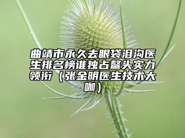 曲靖市永久去眼袋淚溝醫(yī)生排名榜誰(shuí)獨(dú)占鰲頭實(shí)力領(lǐng)銜（張金明醫(yī)生技術(shù)大咖）